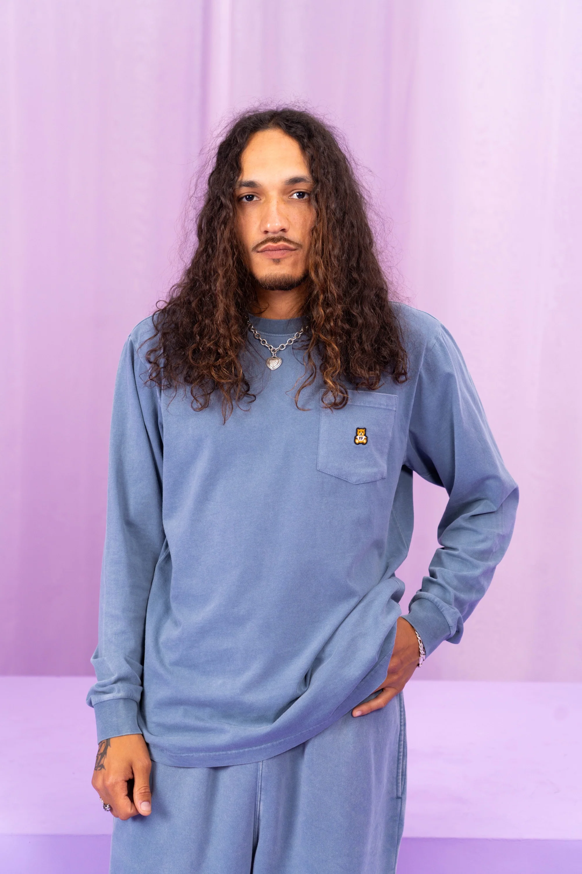 Classic Long Sleeve Washed Pocket Tee - Image 13