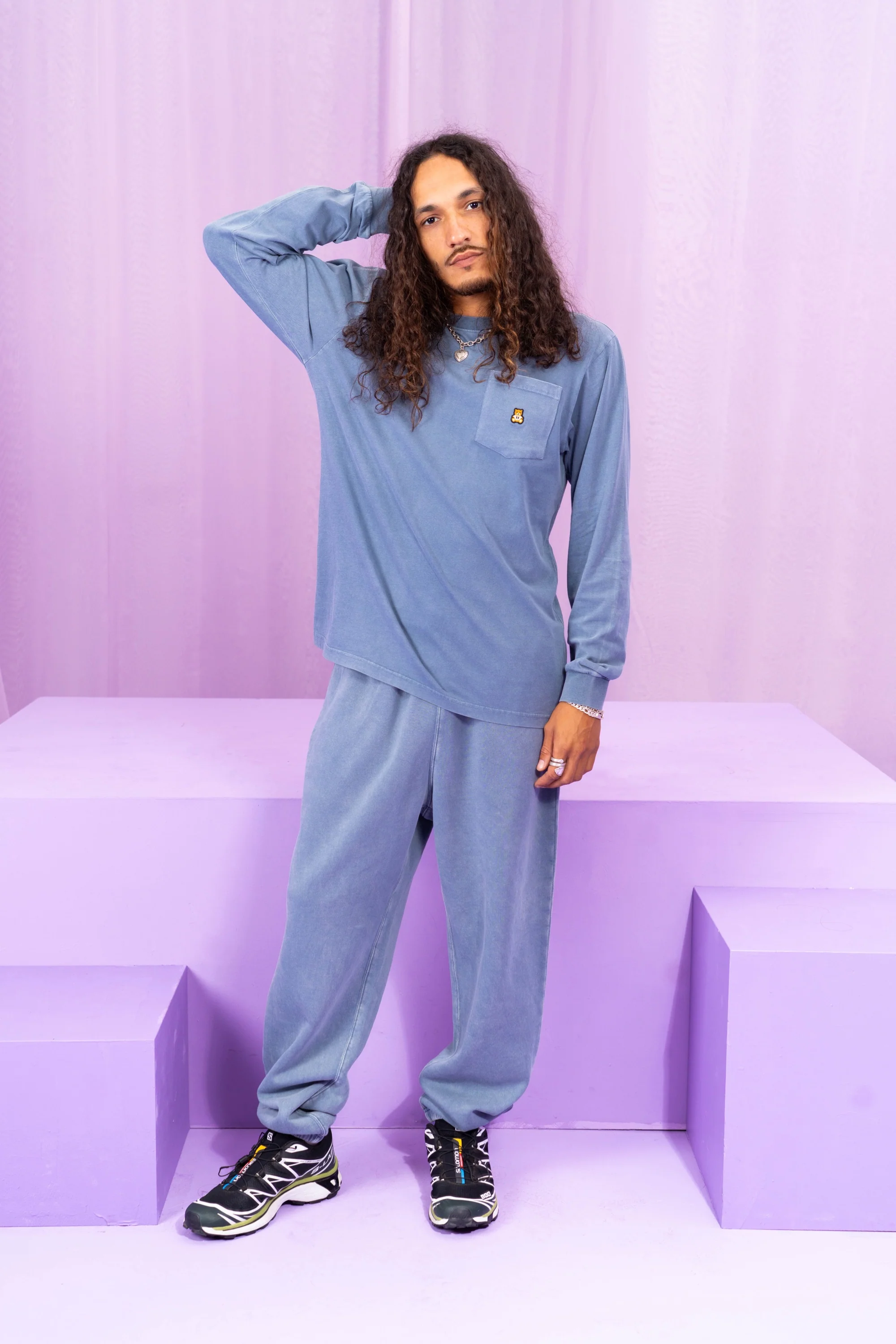 Classic Long Sleeve Washed Pocket Tee - Image 15