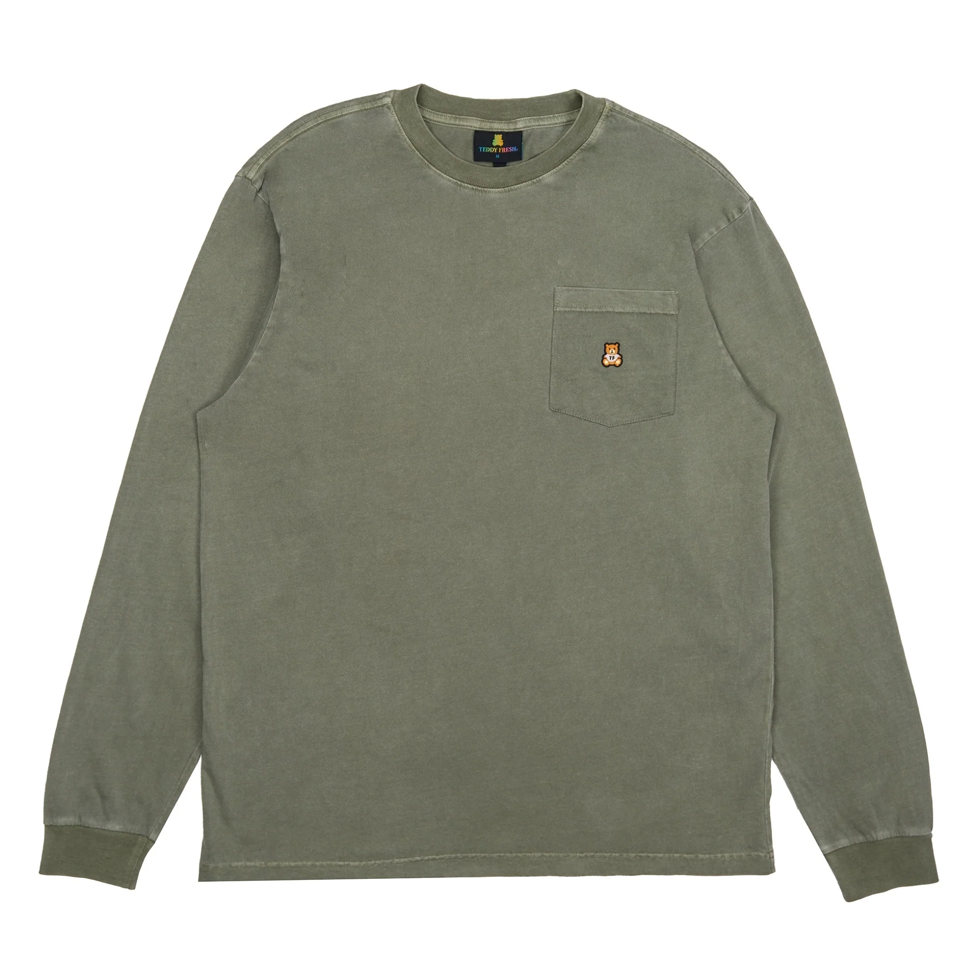 Classic Long Sleeve Washed Pocket Tee - Image 6