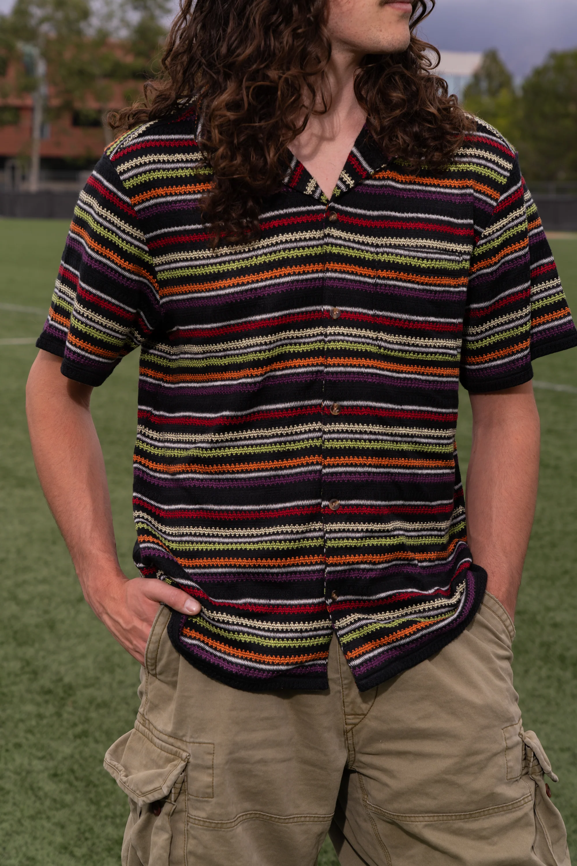 Knit Stripe Camp Shirt - Image 11