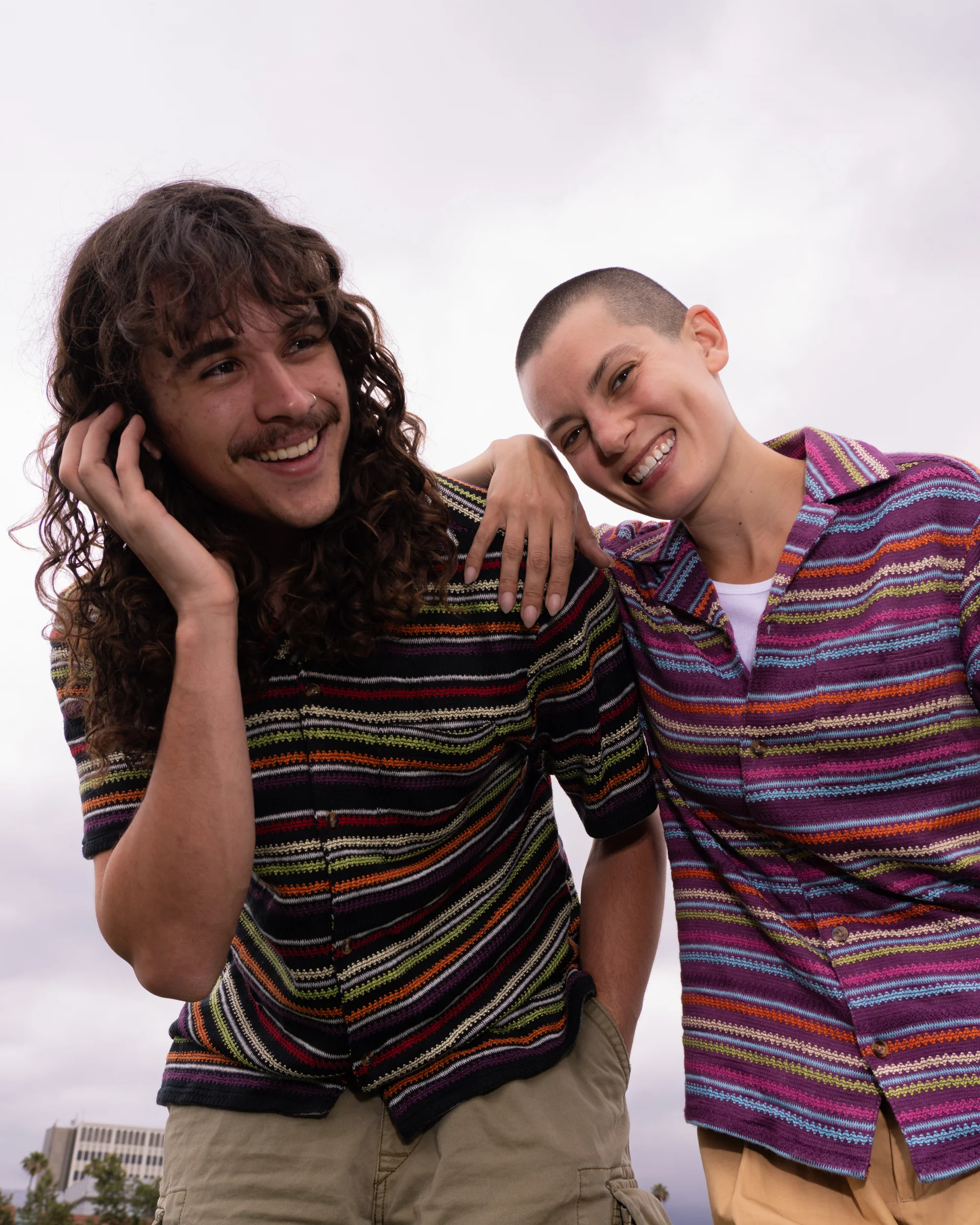 Knit Stripe Camp Shirt - Image 12