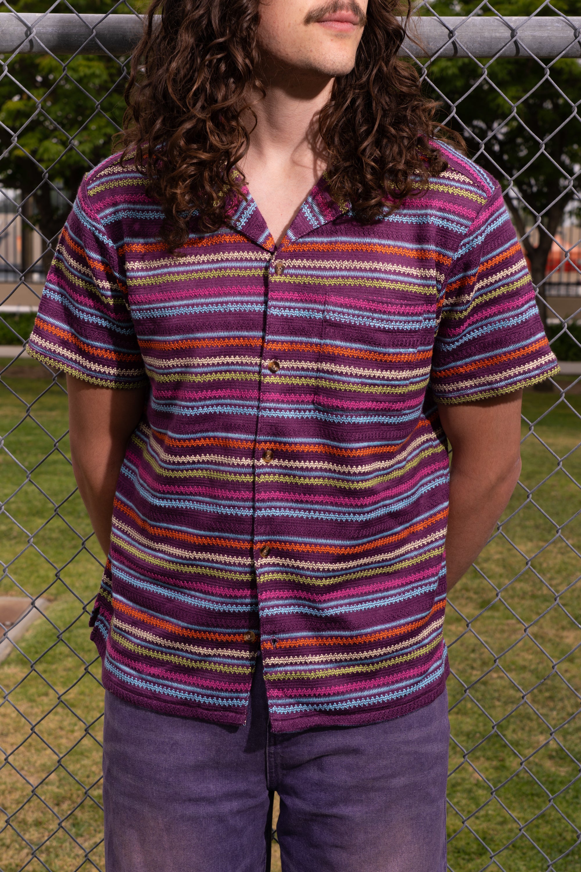 Knit Stripe Camp Shirt - Image 9