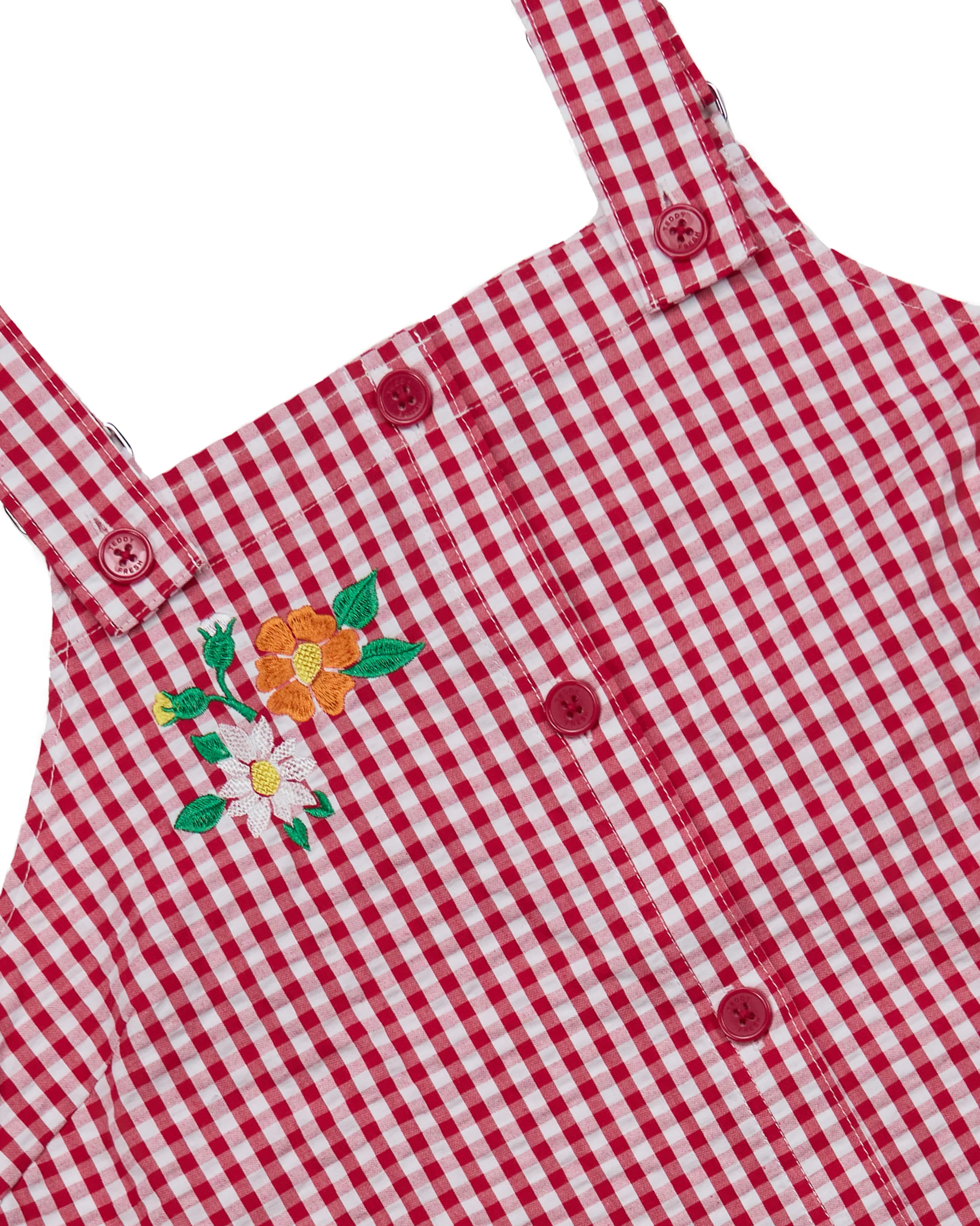 Little Miss Gingham Overall Dress - Image 4