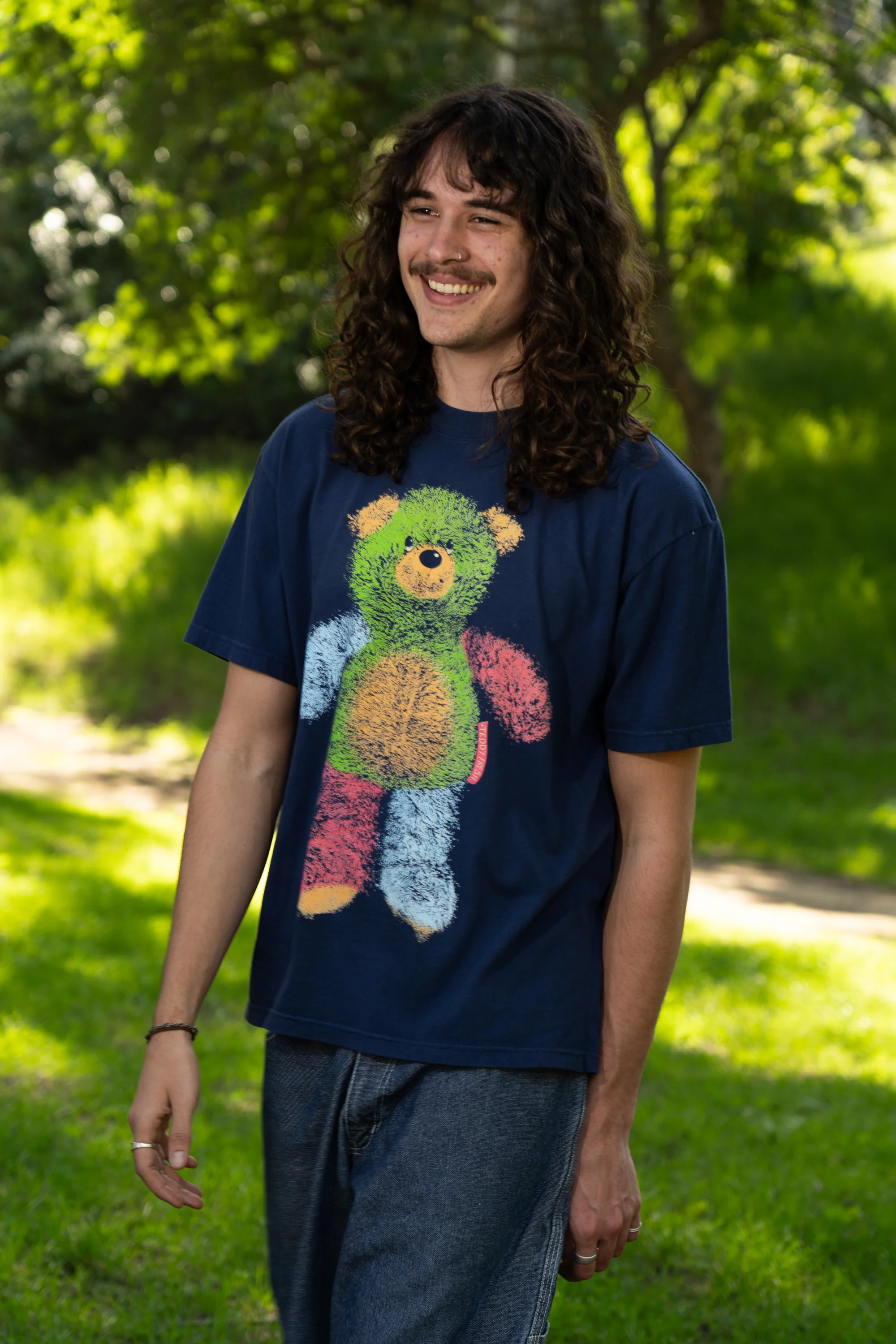 Plush Bear Press Print Rhys Brown Tee - Image 4
