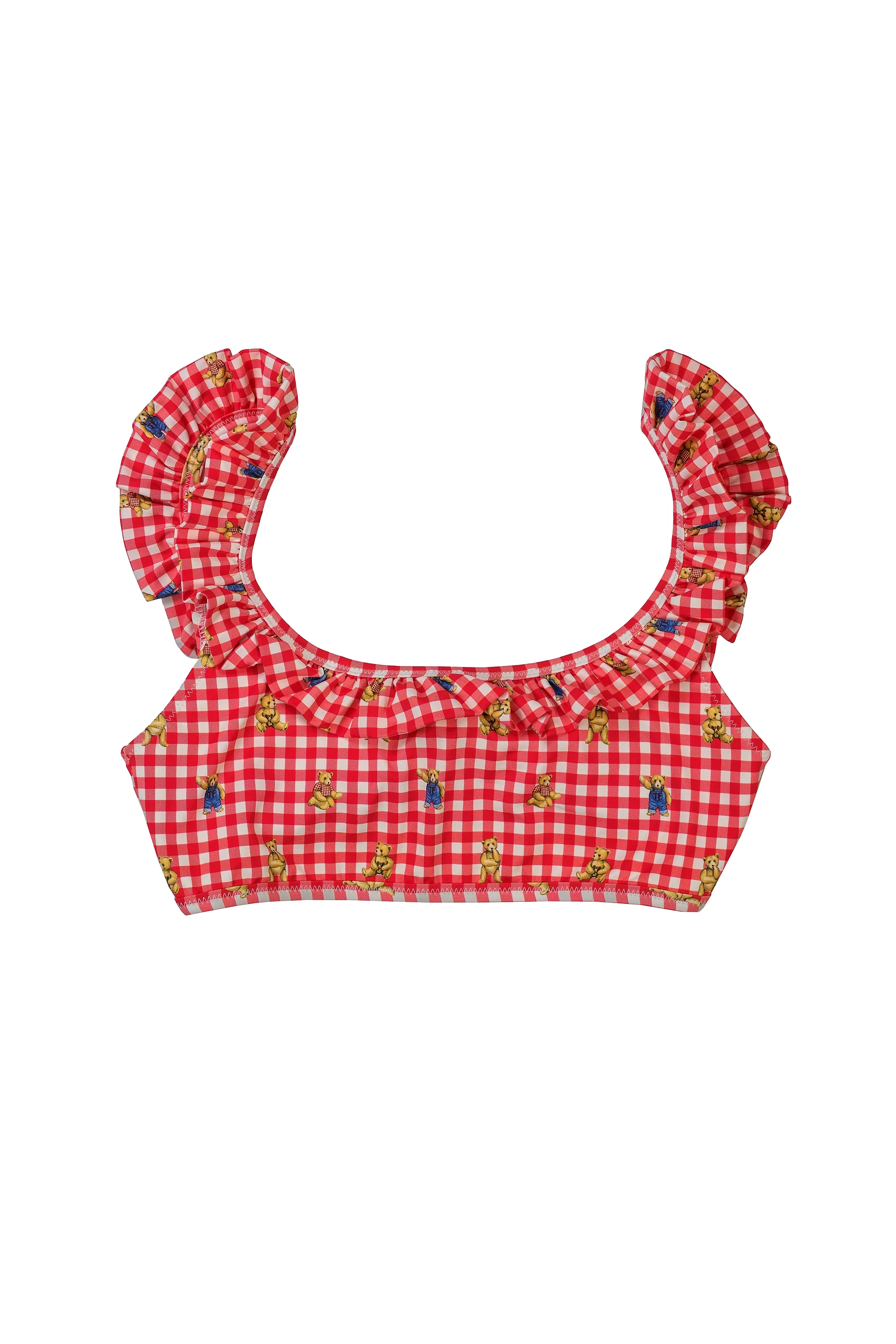 Vintage Plaid Bikini Top - Image 3